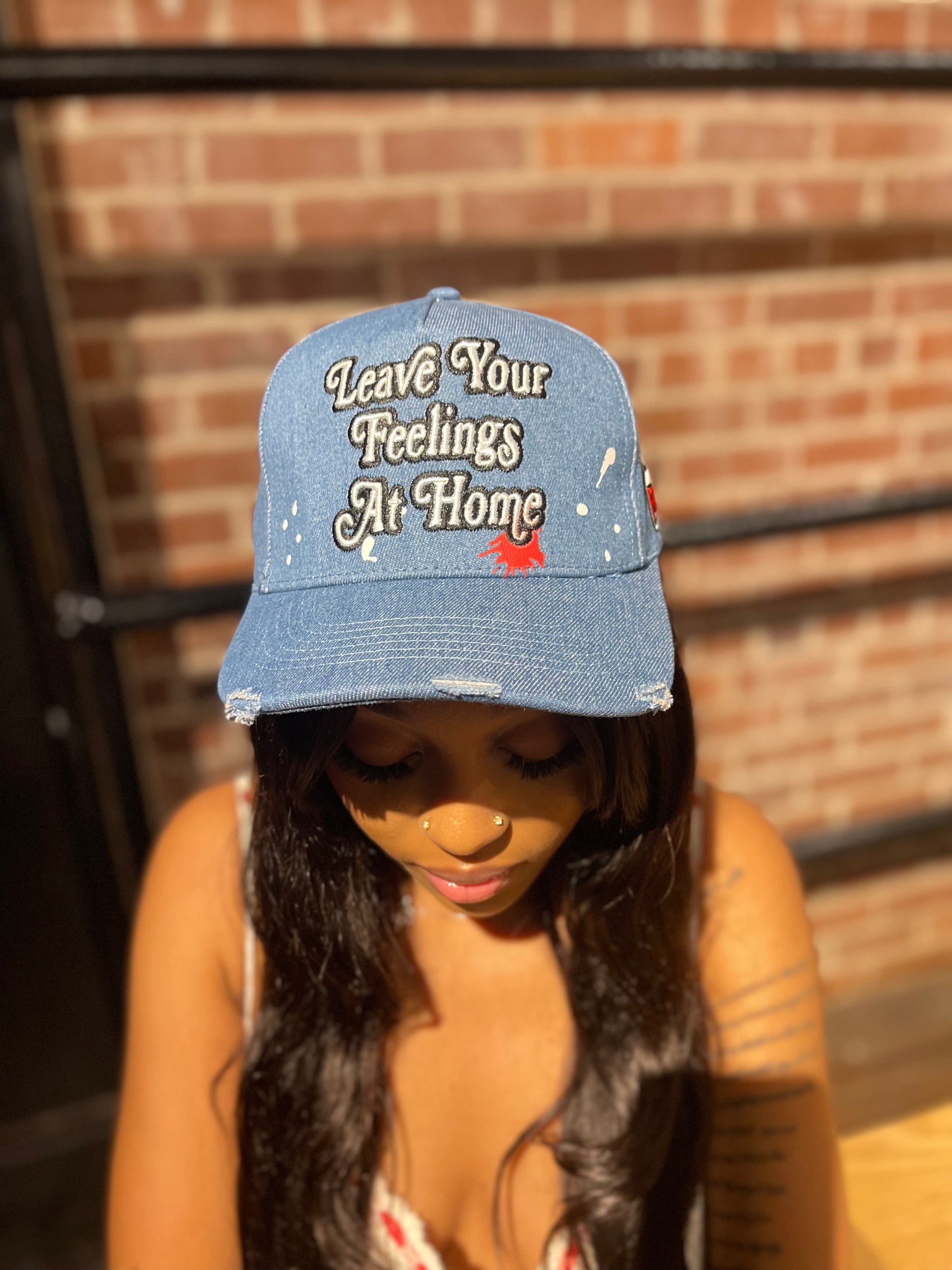 Leave Your Feelings At Home Blue Jean