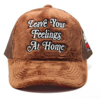 Leave Your Feelings At Home- Brown & Red Bear